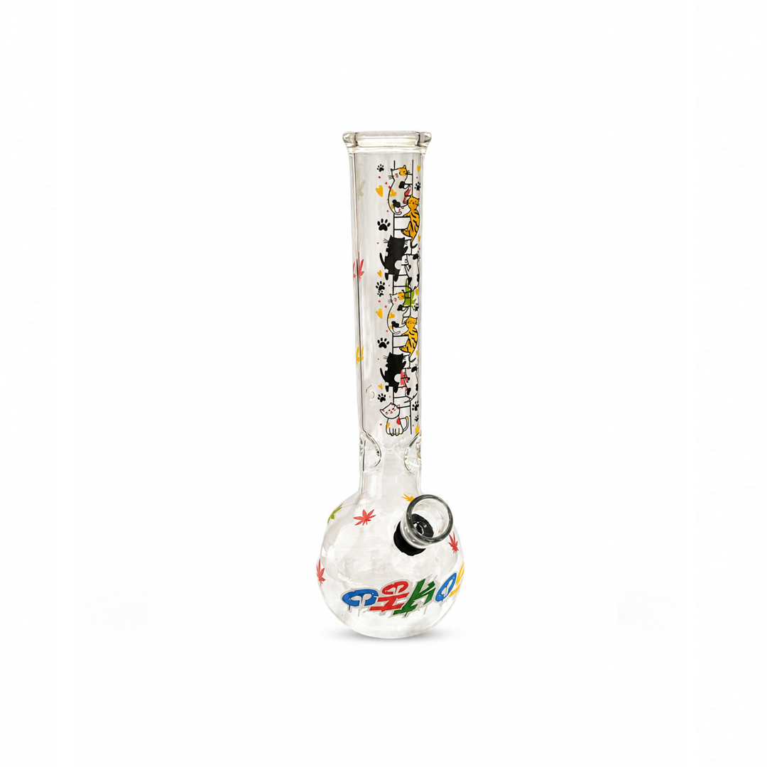 Bong Oikos Gatinhos C/Trava de Gelo 20CM