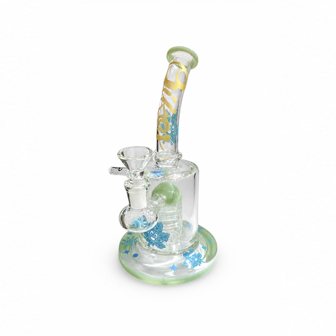 Bong Oikos Ice Verde Curvado 20CM