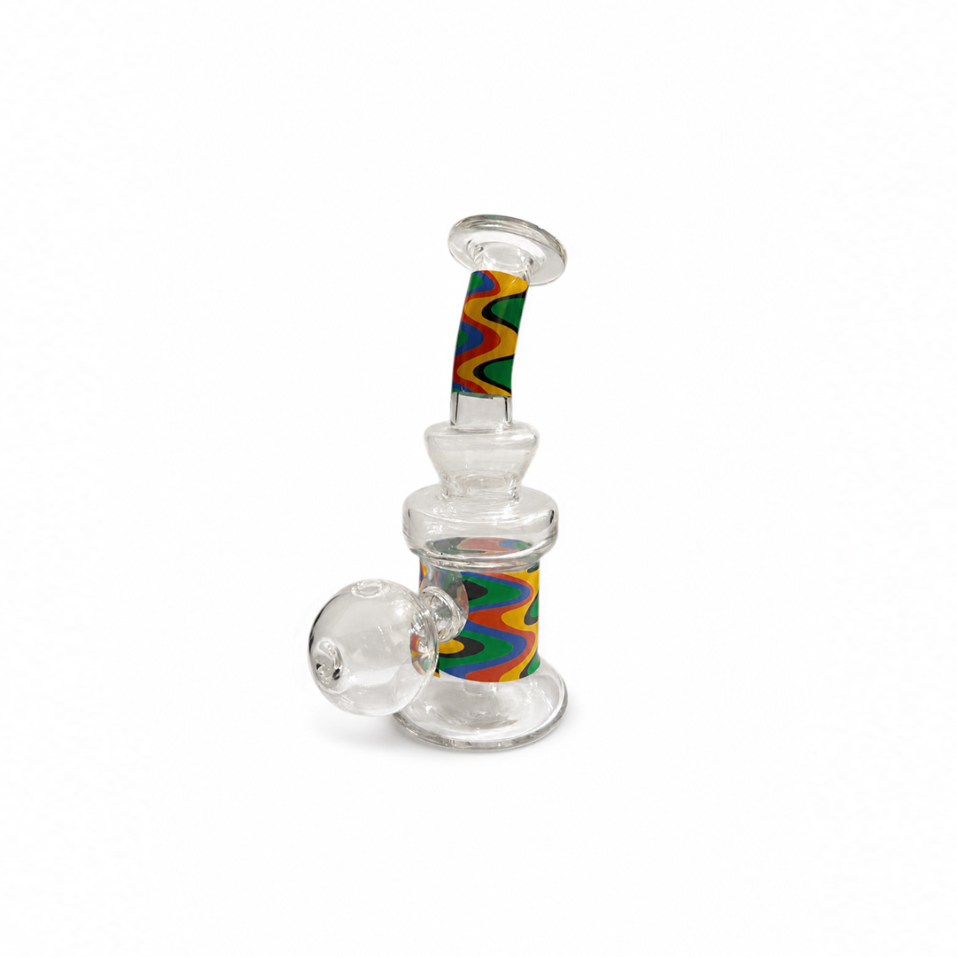 Bong de Vidro P/ Dab Abduzido WigWag 13CM