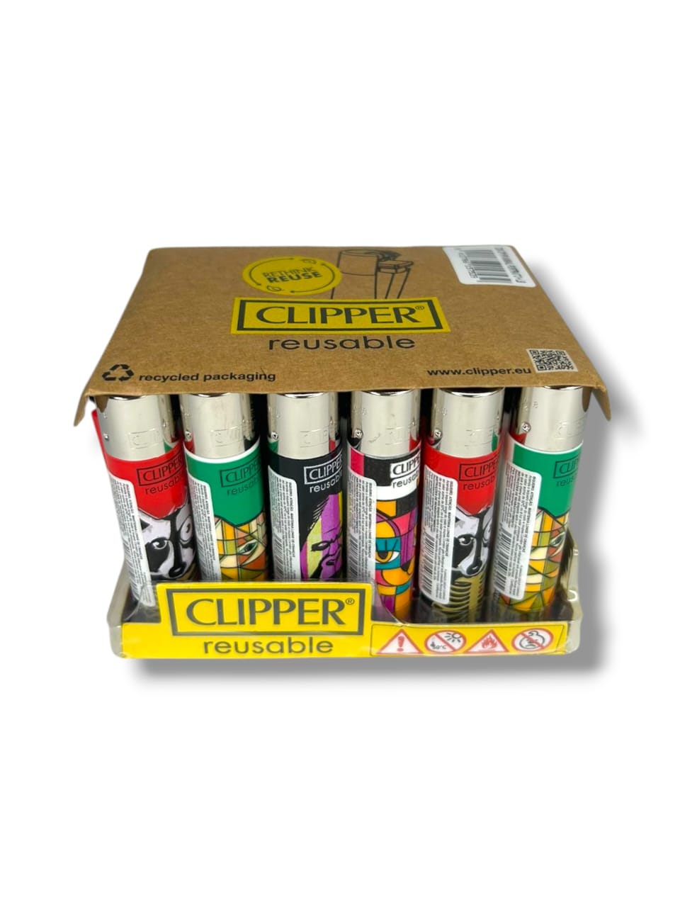 Isqueiro Clipper Animal Portrait 3 C/24