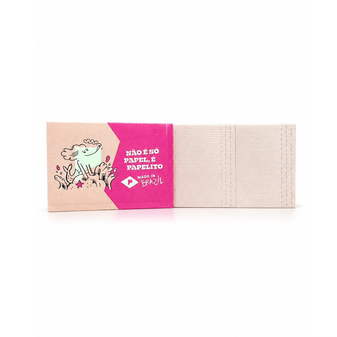Caixa de Piteira Papelito Mega Longa Pink C/30