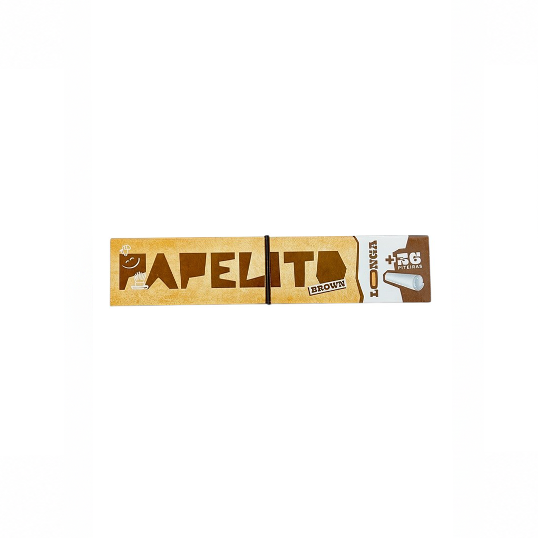 Caixa de Seda Papelito Longa Brown C/ Piteira C/24