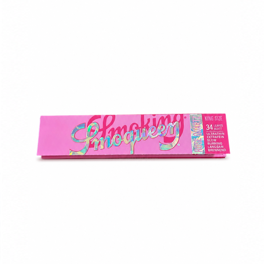 Caixa de Seda Smoking Smoqueen Rose Quartz C/50