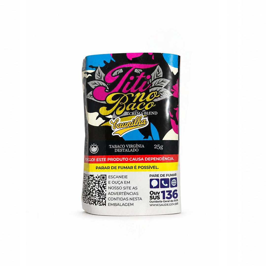 Caixa de Tabaco Titi No Baco Baunilha 25G C/6