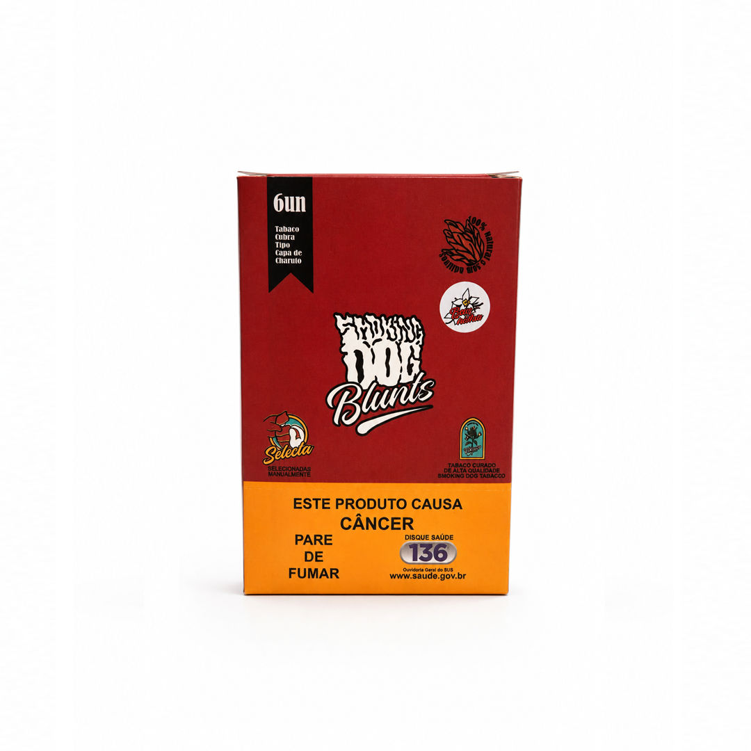 Caixa de Blunt Folha de Tabaco Smoking Dog C/6