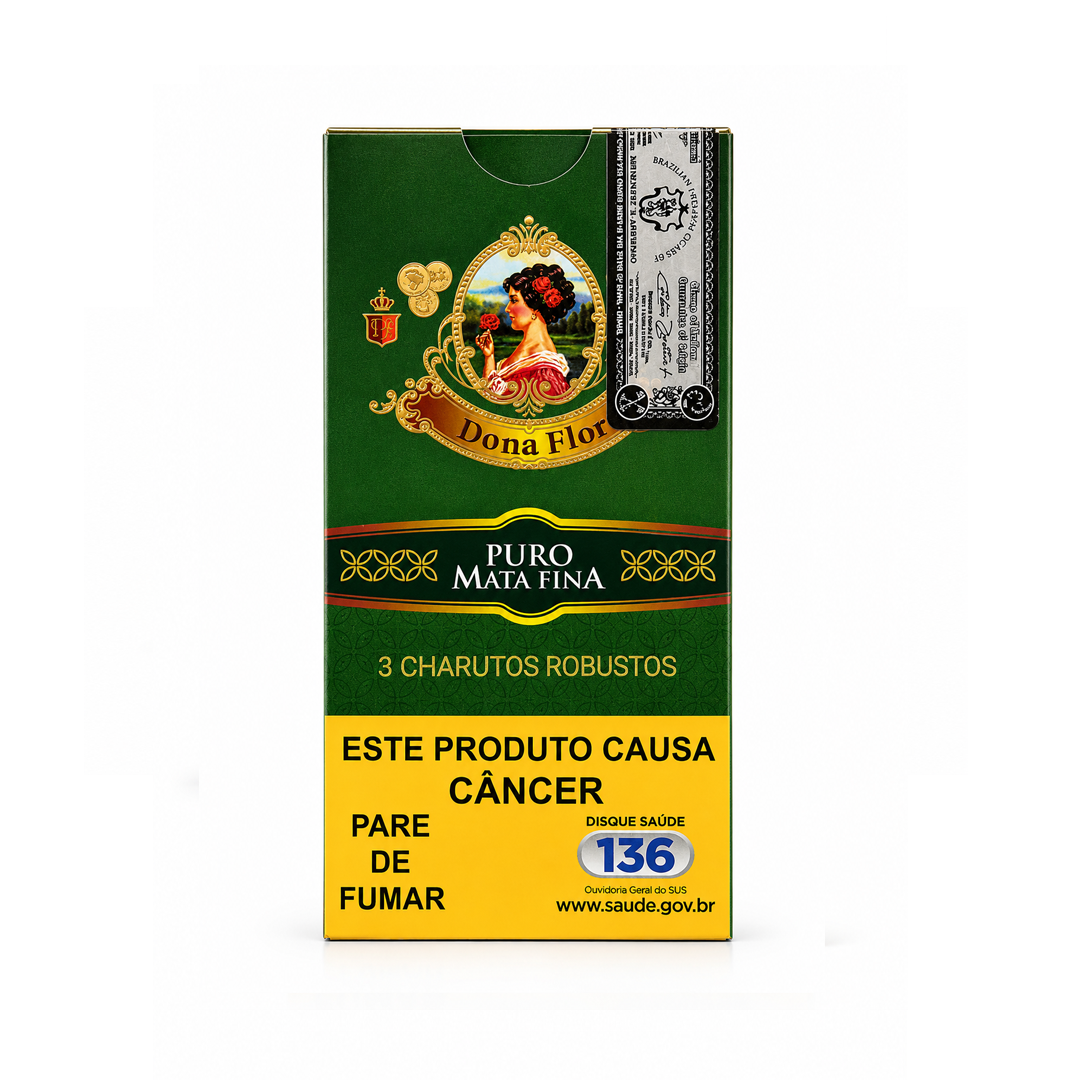 Caixa de Charuto Dona Flor Puro Mata Fina Robusto C/3