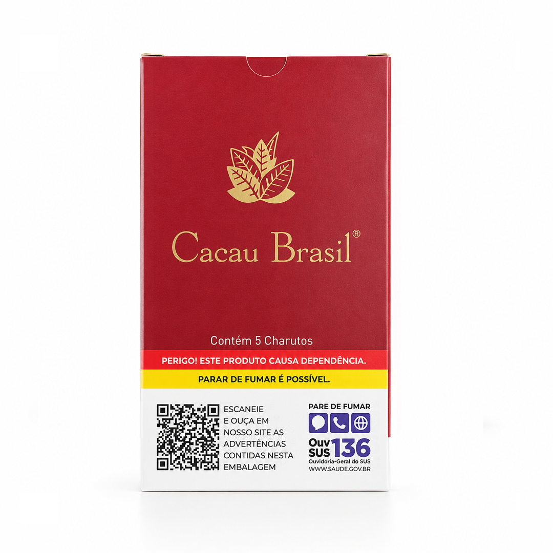 Caixa de Charutos Cacau Brasil Conhaque C/5