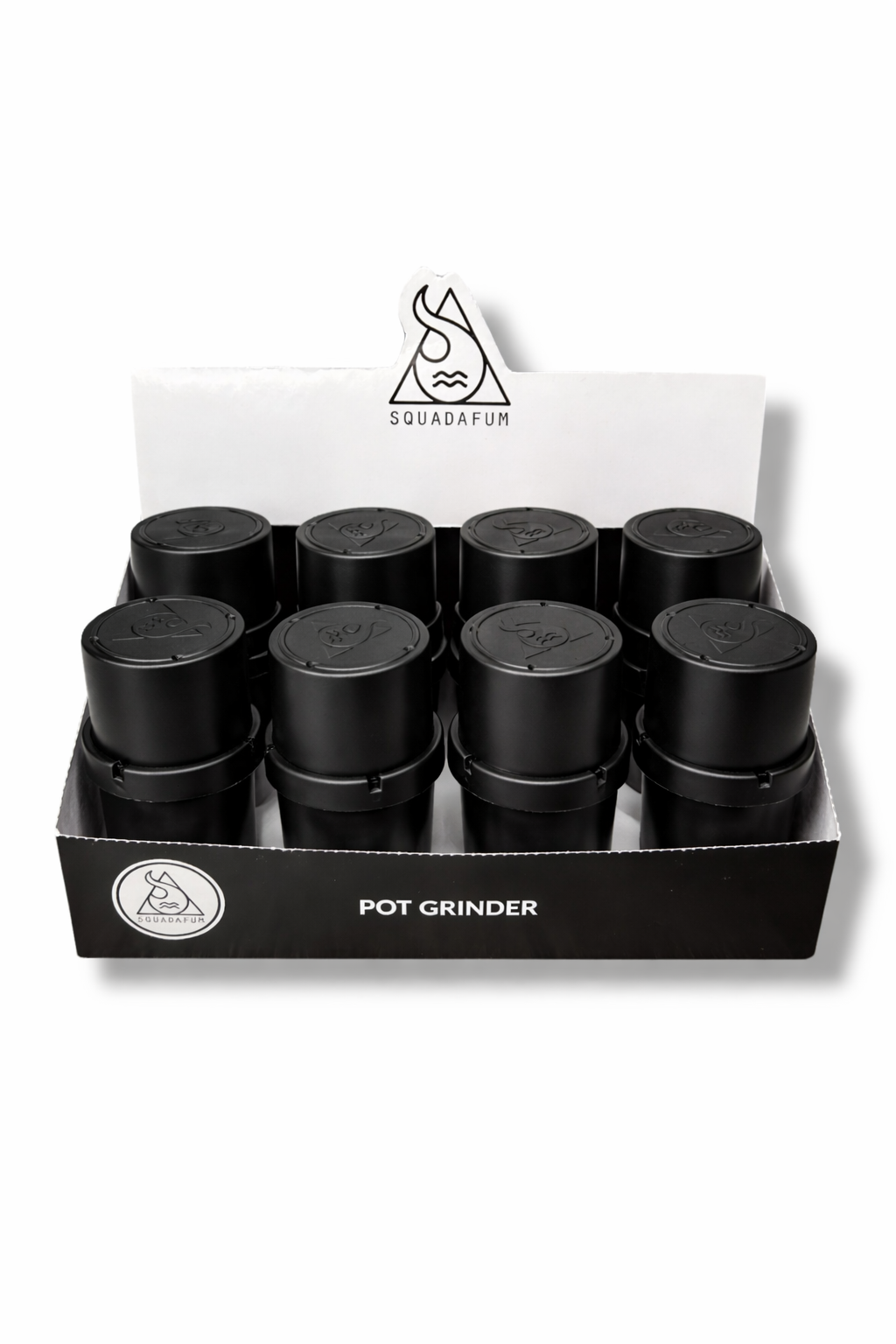 Caixa de Dichavador Squadafum Pot Grinder Preto C/8