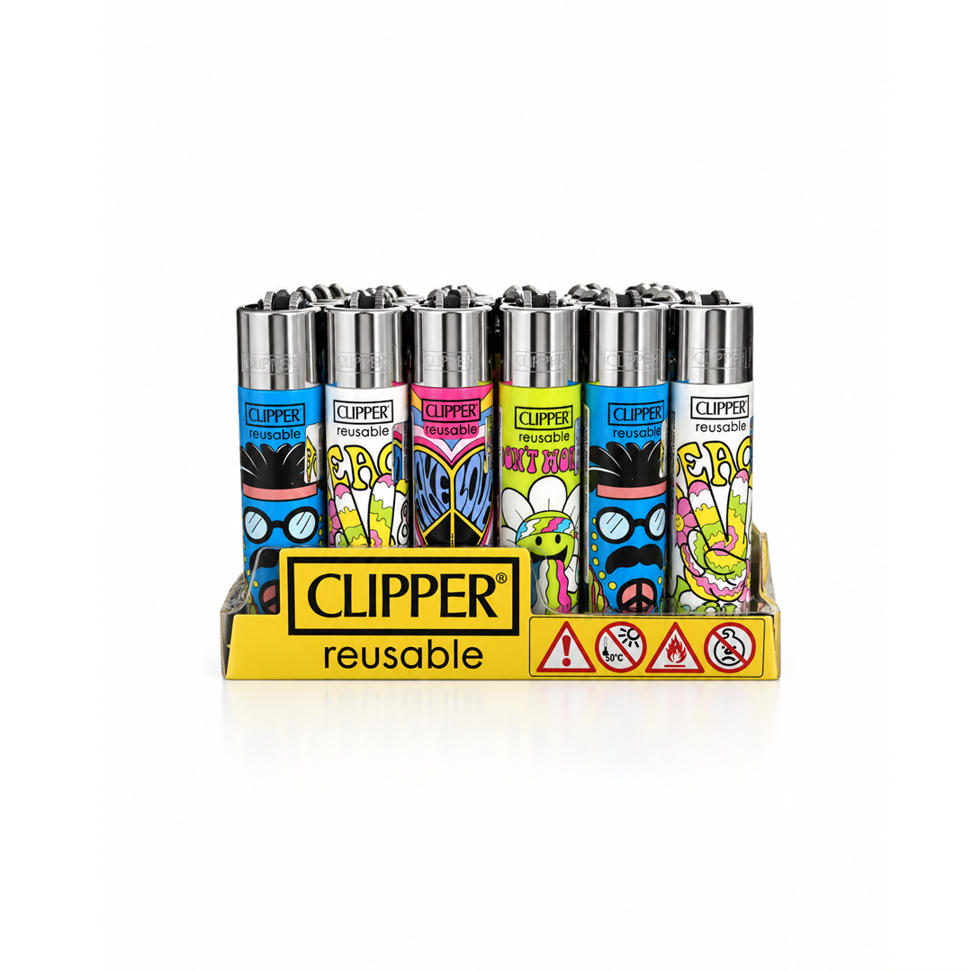 Caixa de Isqueiro Clipper Be Hippie C/24