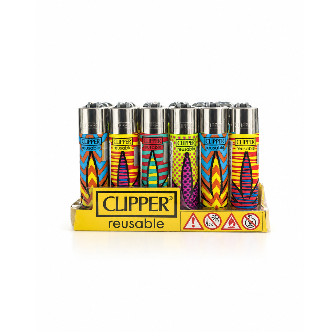 Caixa de Isqueiro Clipper Colored Leaves C/24