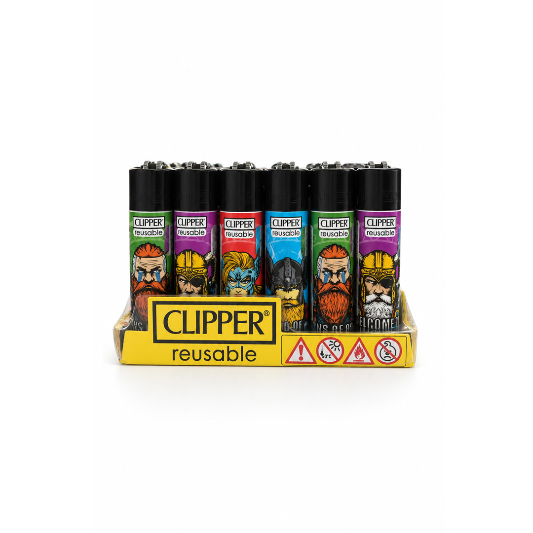 Caixa de Isqueiro Clipper Kings Of Valhala C/24
