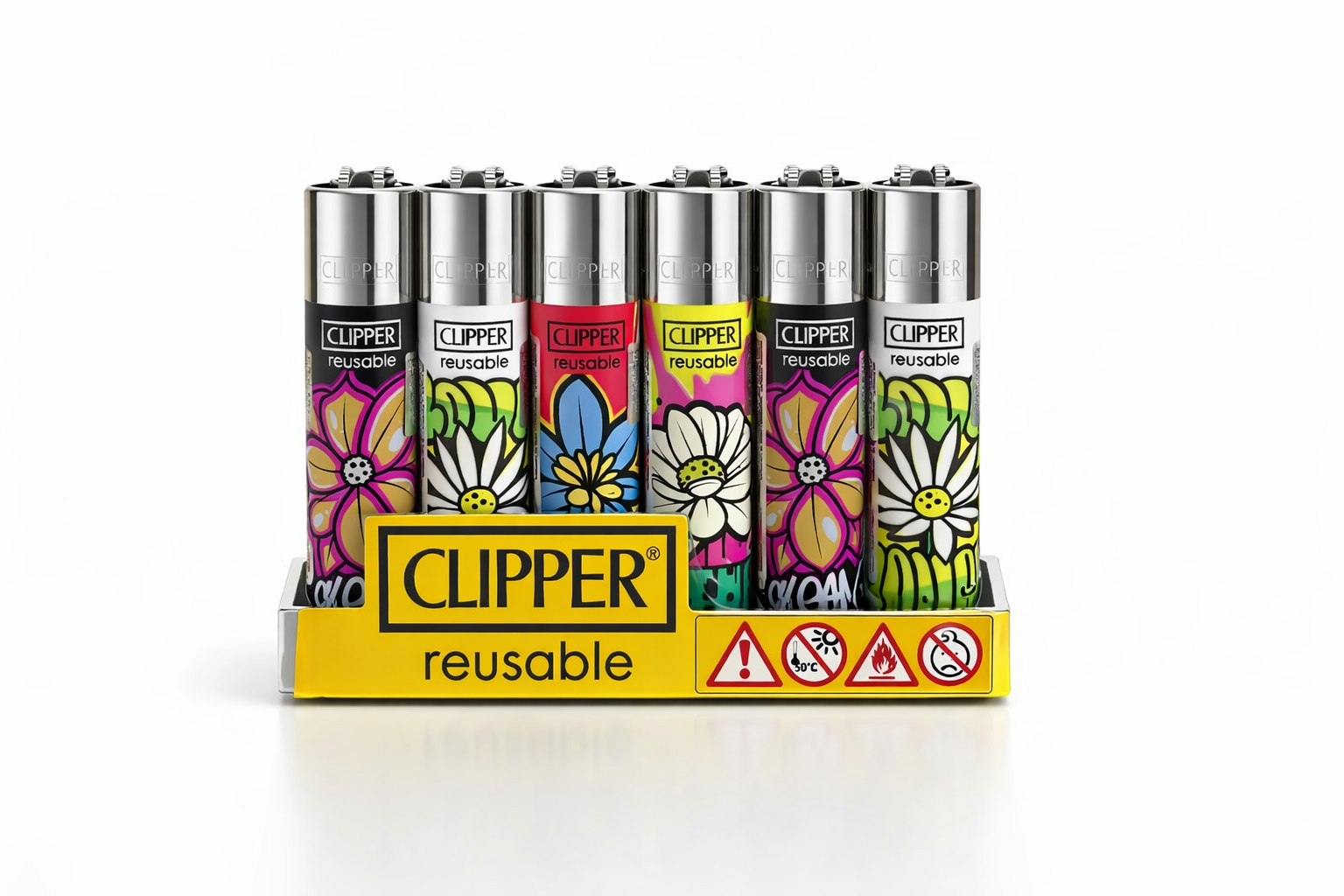 Caixa de Isqueiro Clipper Spring Graffiti C/24