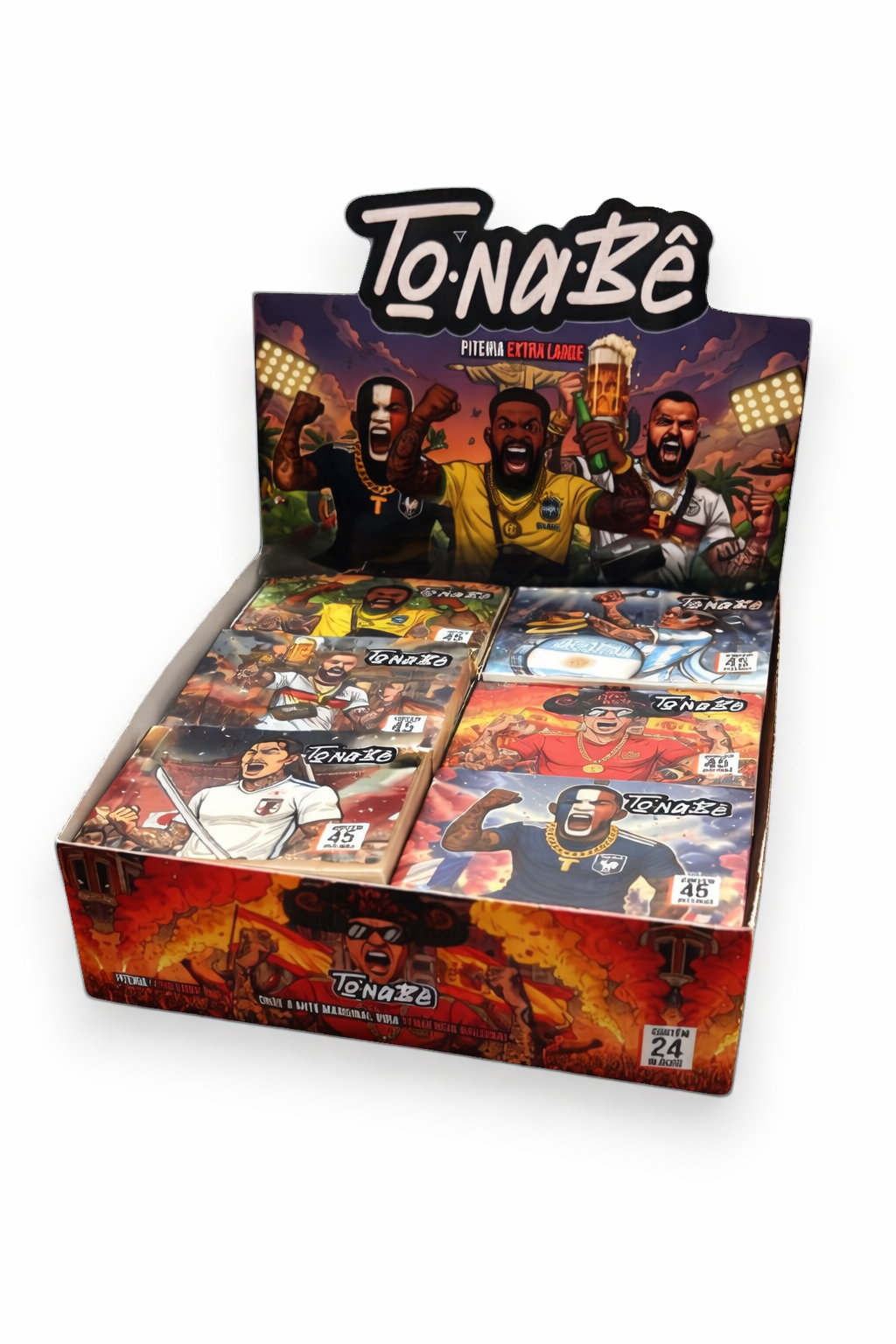 Caixa de Piteira Tonabê Copa do Mundo Extra Larga Lançamento