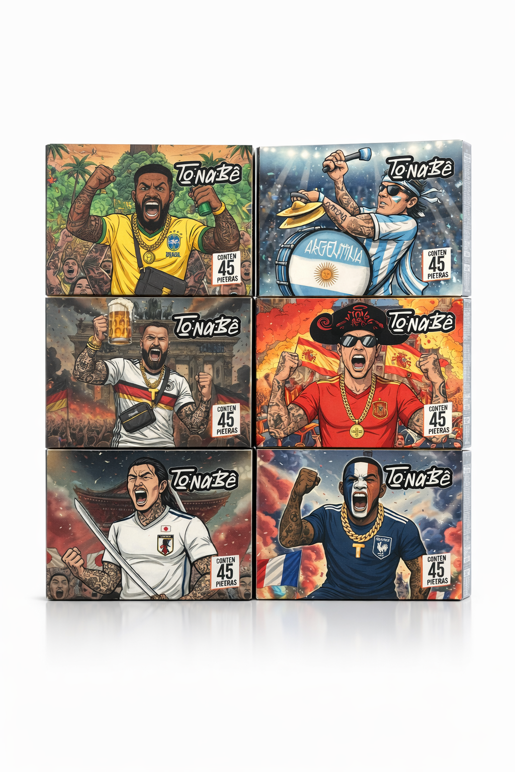 Caixa de Piteira Tonabê Copa do Mundo Extra Larga Lançamento