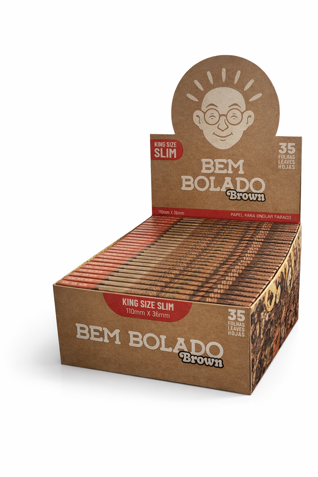 Caixa de Seda Bem Bolado Brown Slim K.S