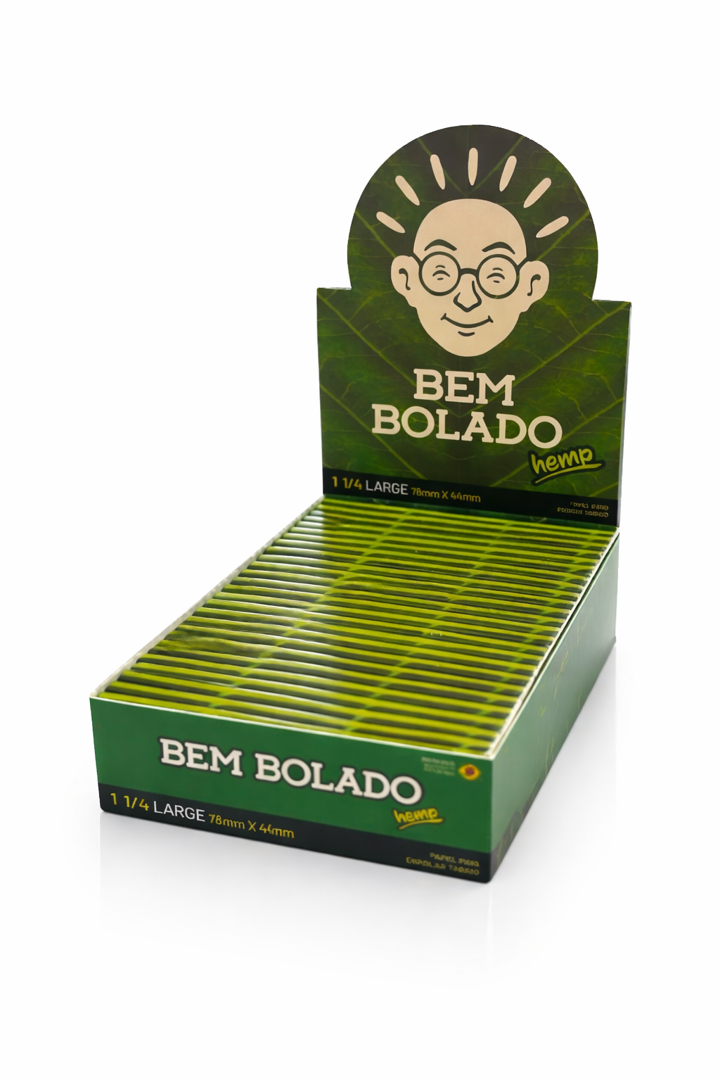 Caixa de Seda Bem Bolado Hemp Large 1/4 C/25