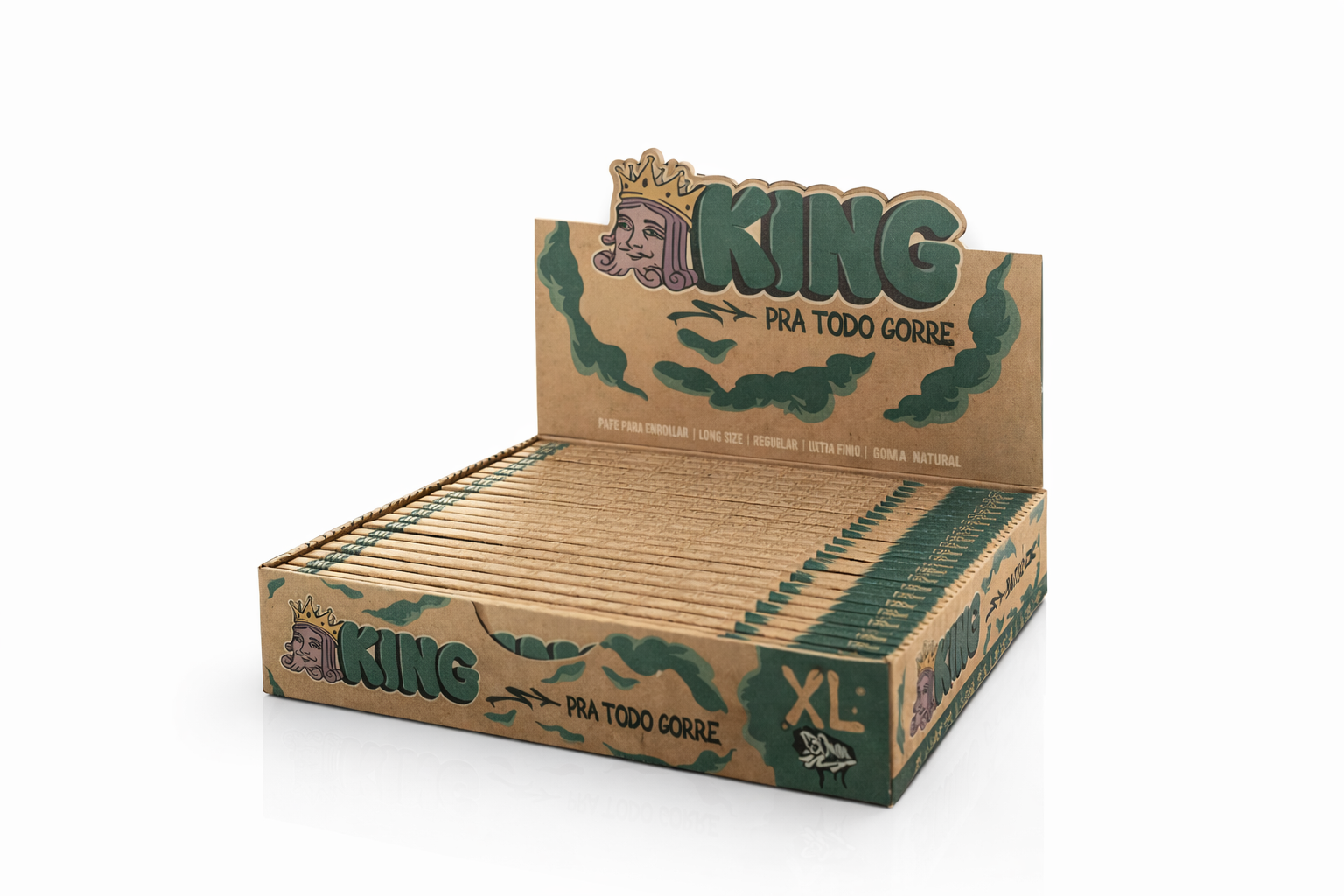 Caixa de Seda King Paper Brown Longa K.S C/25