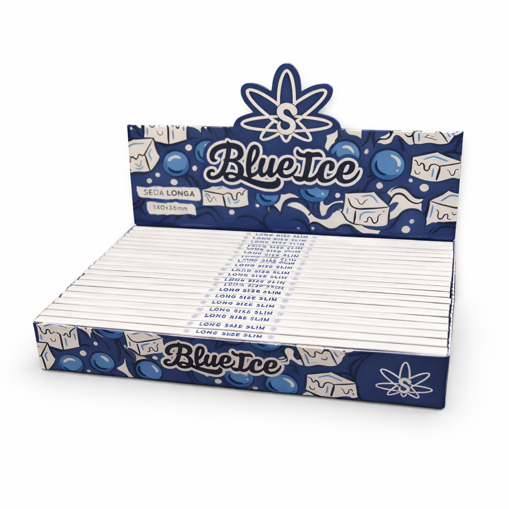 Caixa de Seda Sadhu Blue Ice Slim Longa C/21