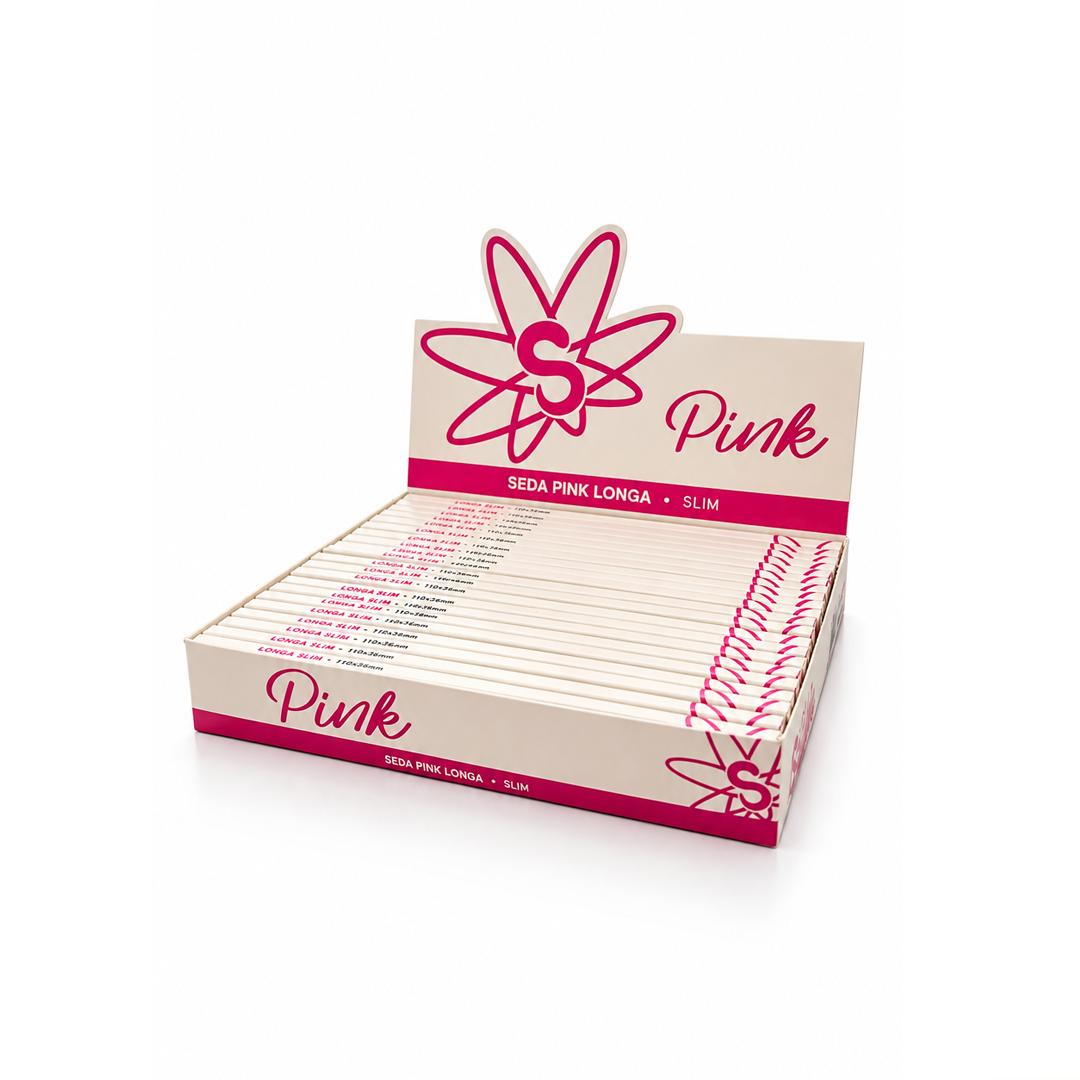 Caixa de Seda Sadhu Longa Slim Pink C/21