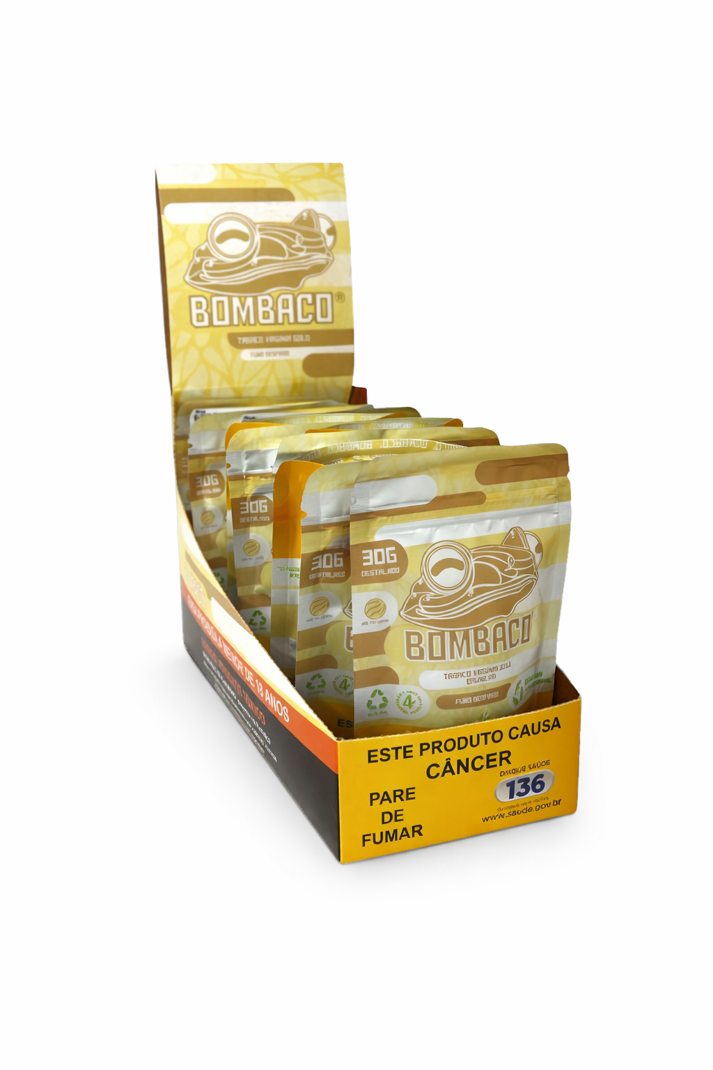 Caixa de Tabaco Bombaco Baunilha 30G C/12