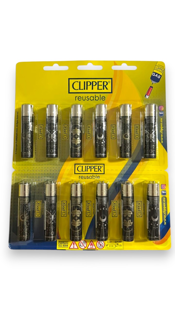 Cartela de Isqueiro Clipper Space Area C/12