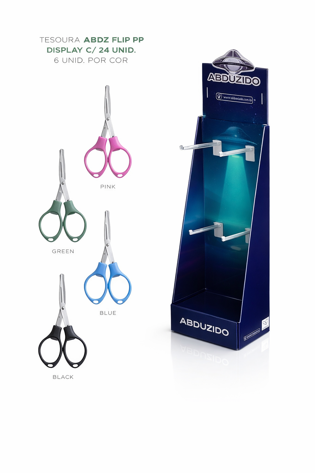 Display Tesoura Abduzido Flip PP C/24