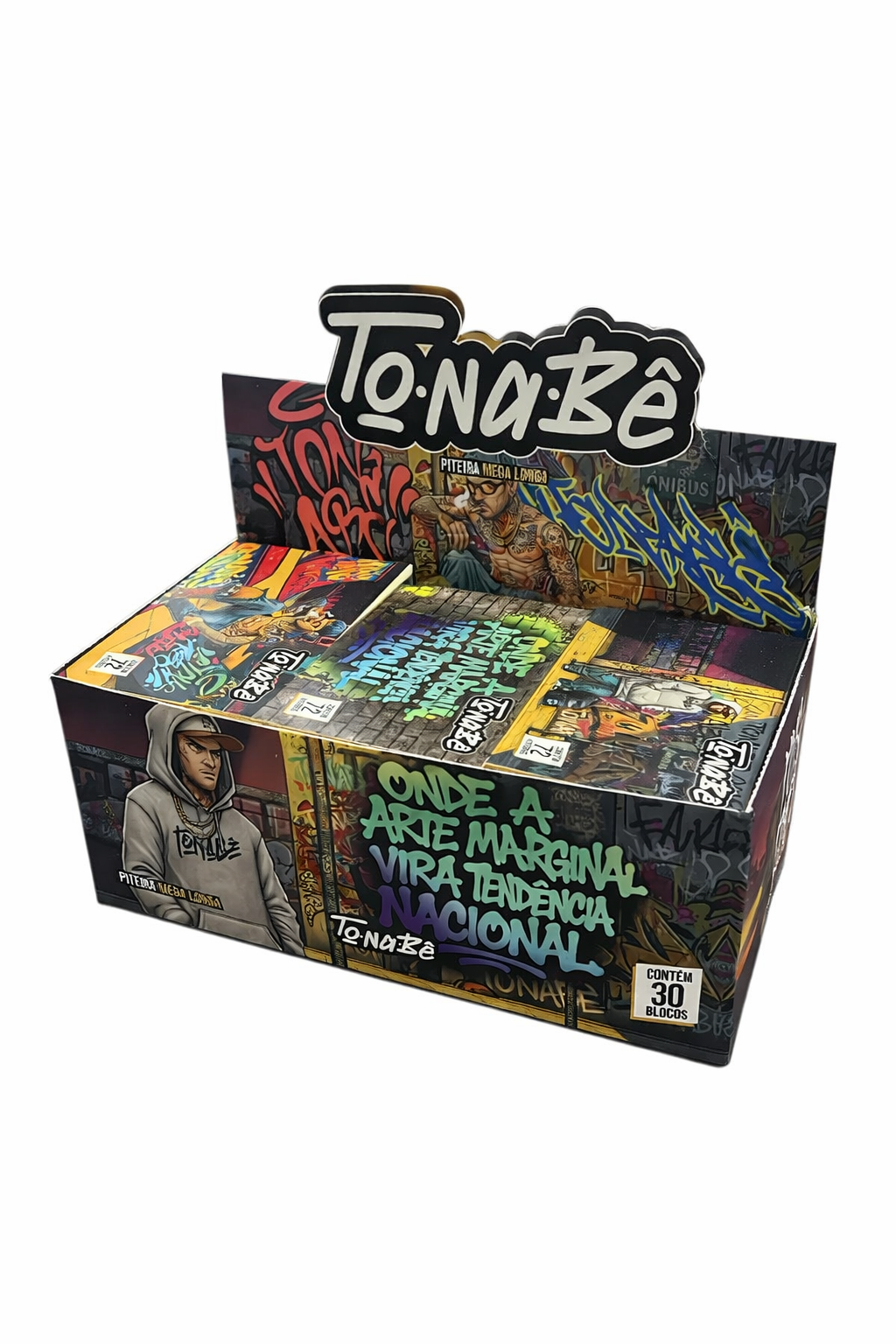 Caixa de Piteira Papelito Mega Longa Marginal C/30