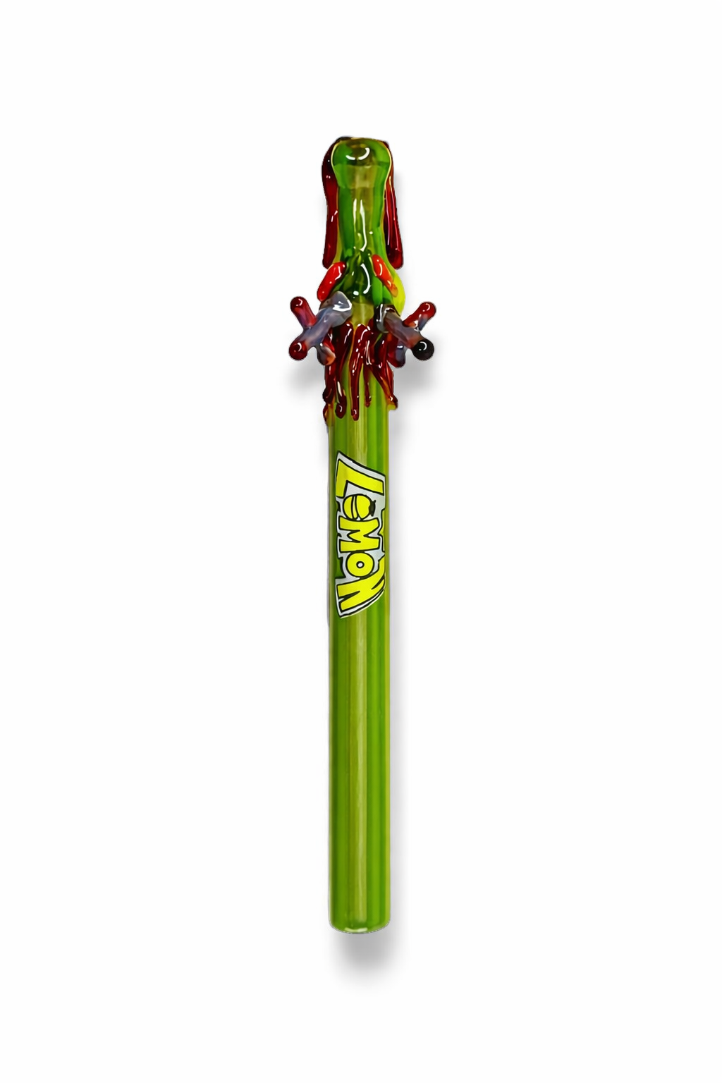 Piteira de Vidro Dragão Lemon 6 CM