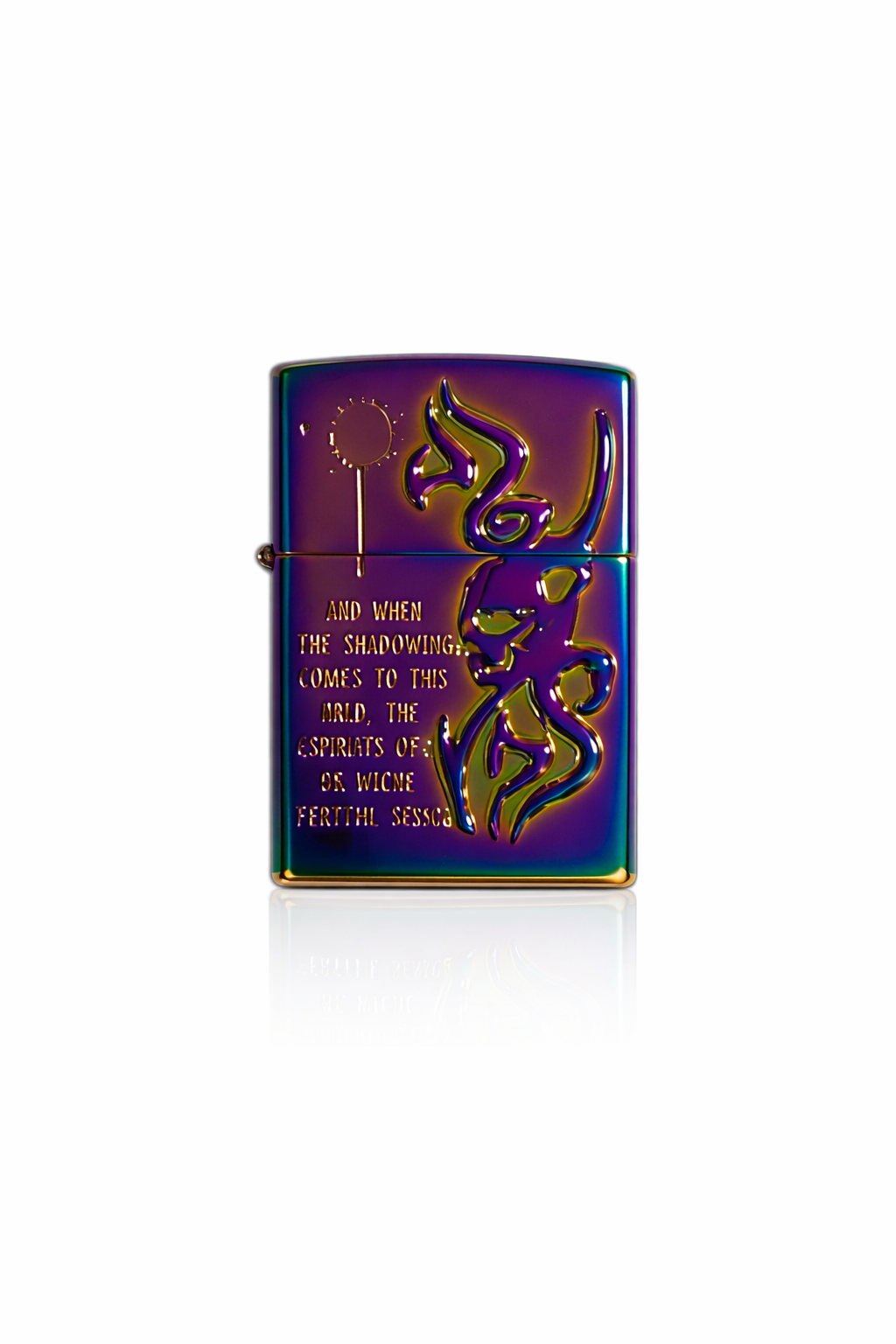 Isqueiro Tipo Zippo Rainbow Skulls