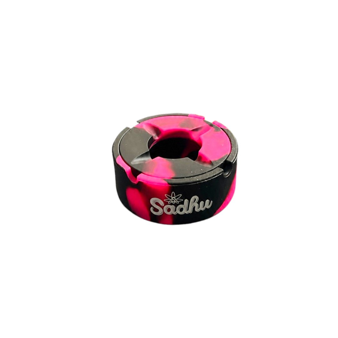 Cinzeiro Sadhu Silicone Redondo C/Tampa Pequeno