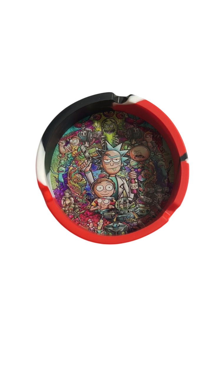 Cinzeiro de Silicone Rick e Morty Estampado