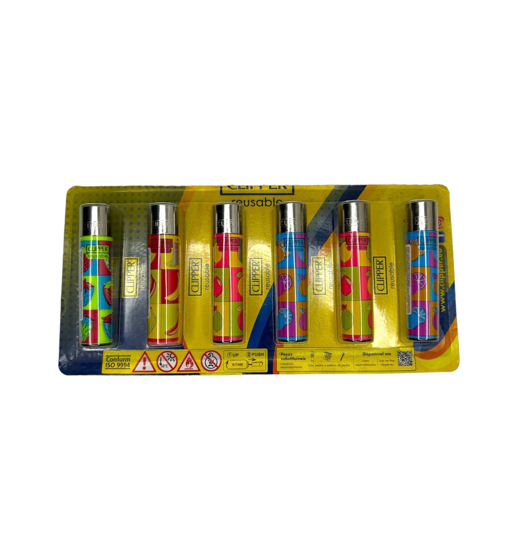 Isqueiro Clipper Cartela Random Art 2 c/6