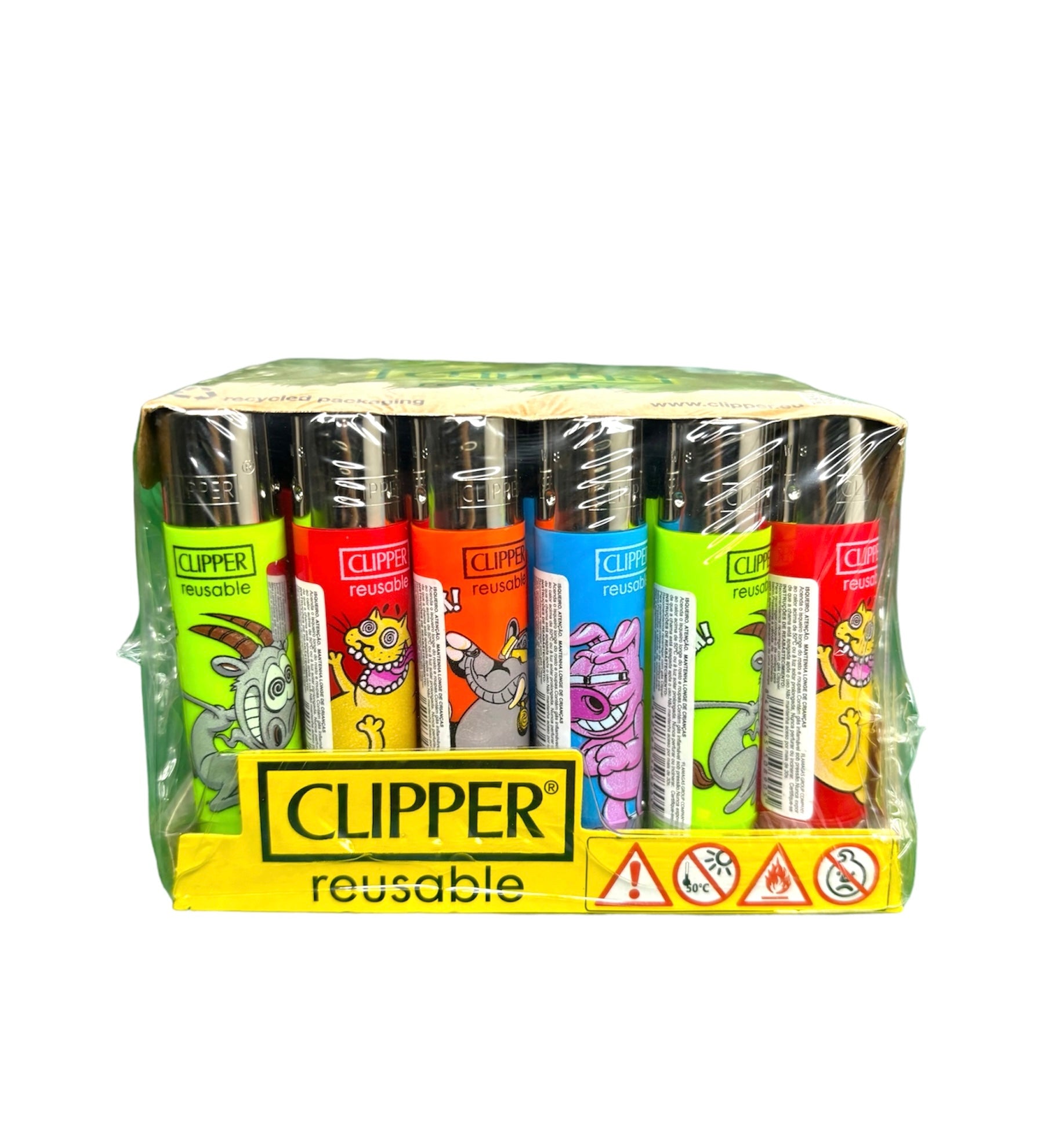 Isqueiro Clipper Crazy Farm 2 c/24