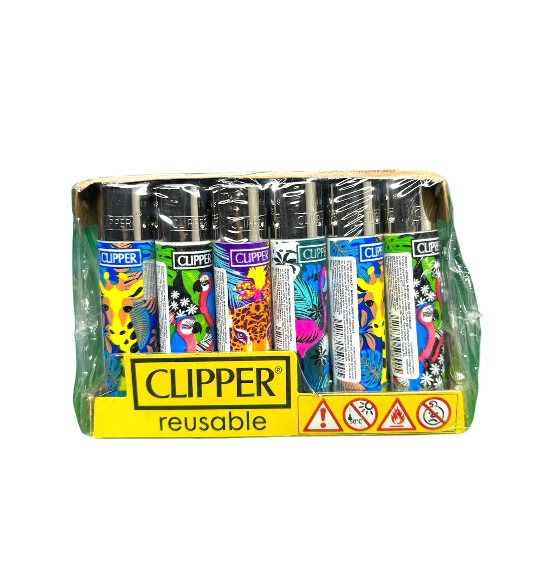 Isqueiro Clipper Tropical Animals c/24