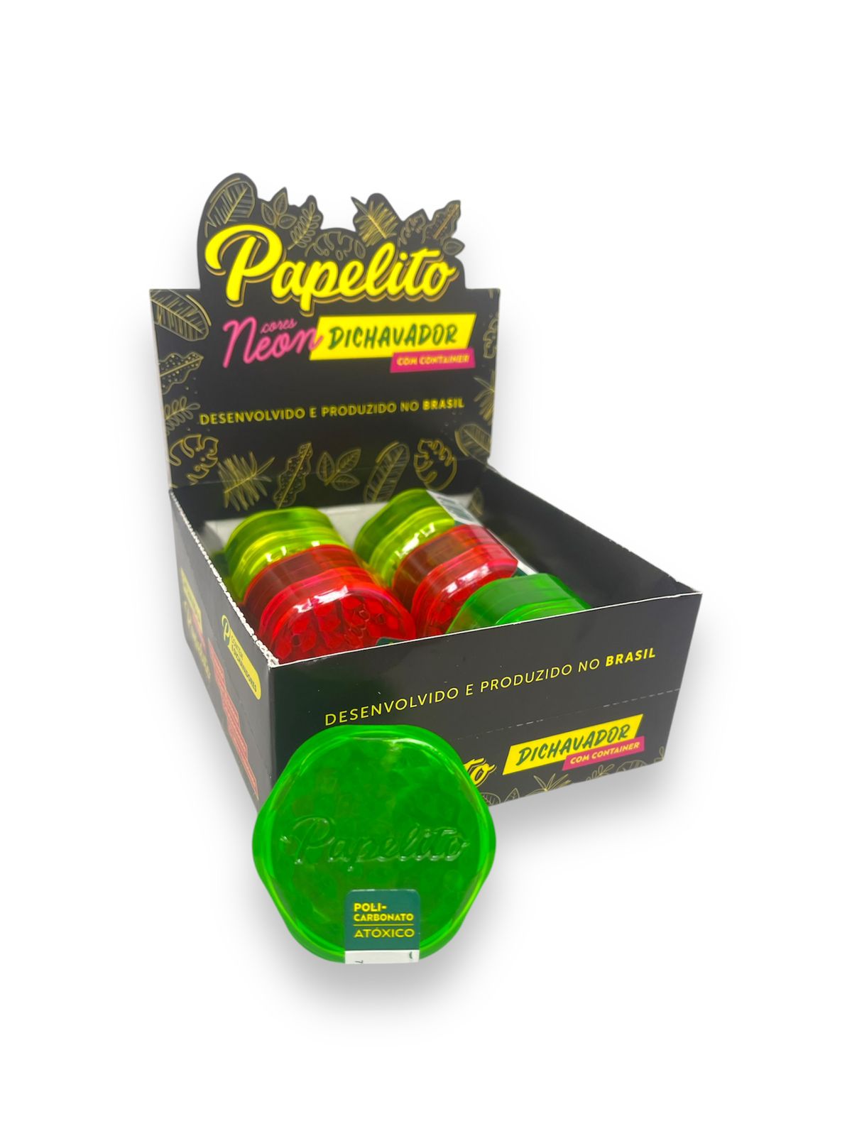 Caixa de Dichavador Papelito Neon C/6 45 MM