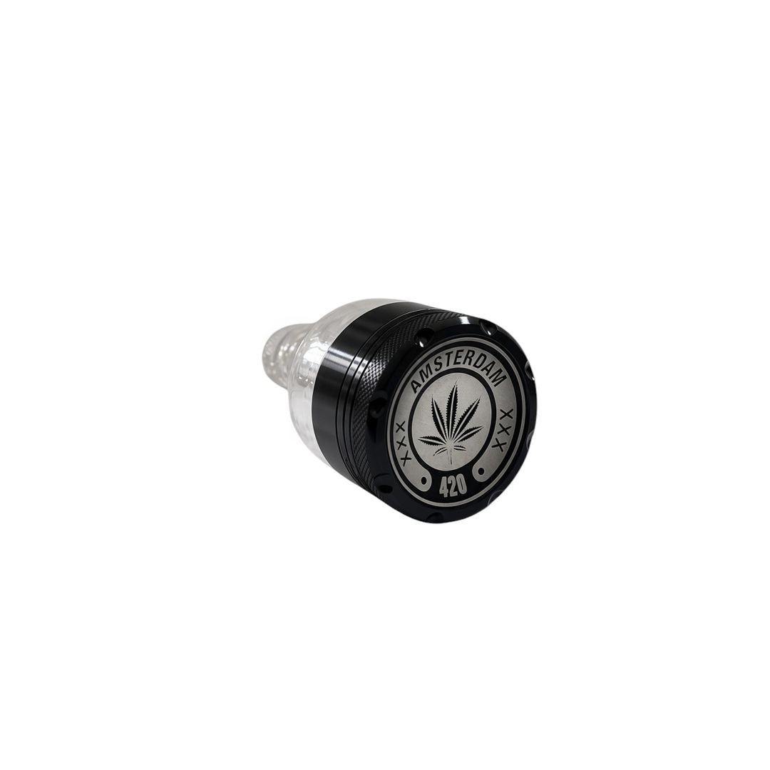 Dichavador de Metal C/ Coletor de Vidro Garrafinha 40MM