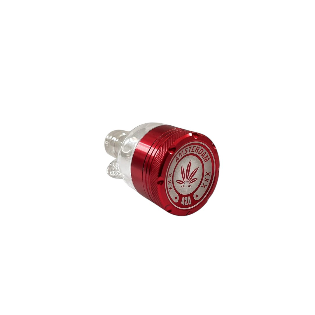 Dichavador de Metal C/ Coletor de Vidro Garrafinha 40MM