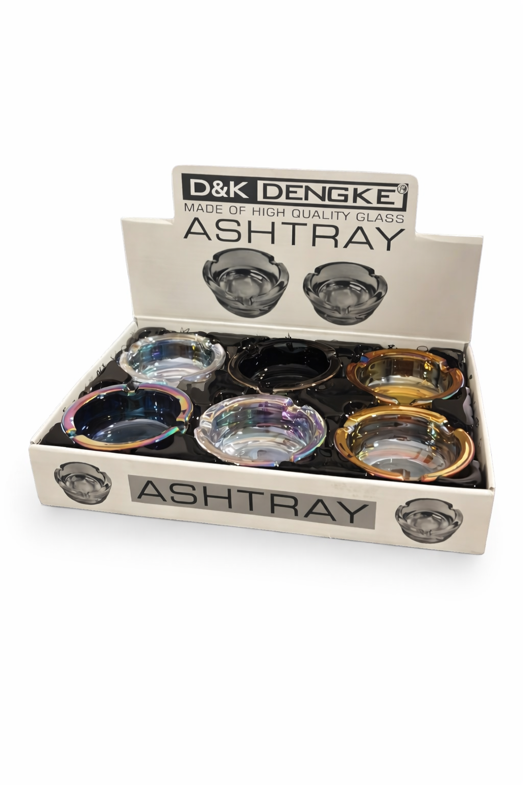 Display Cinzeiro de Vidro Shine Redondo C/6