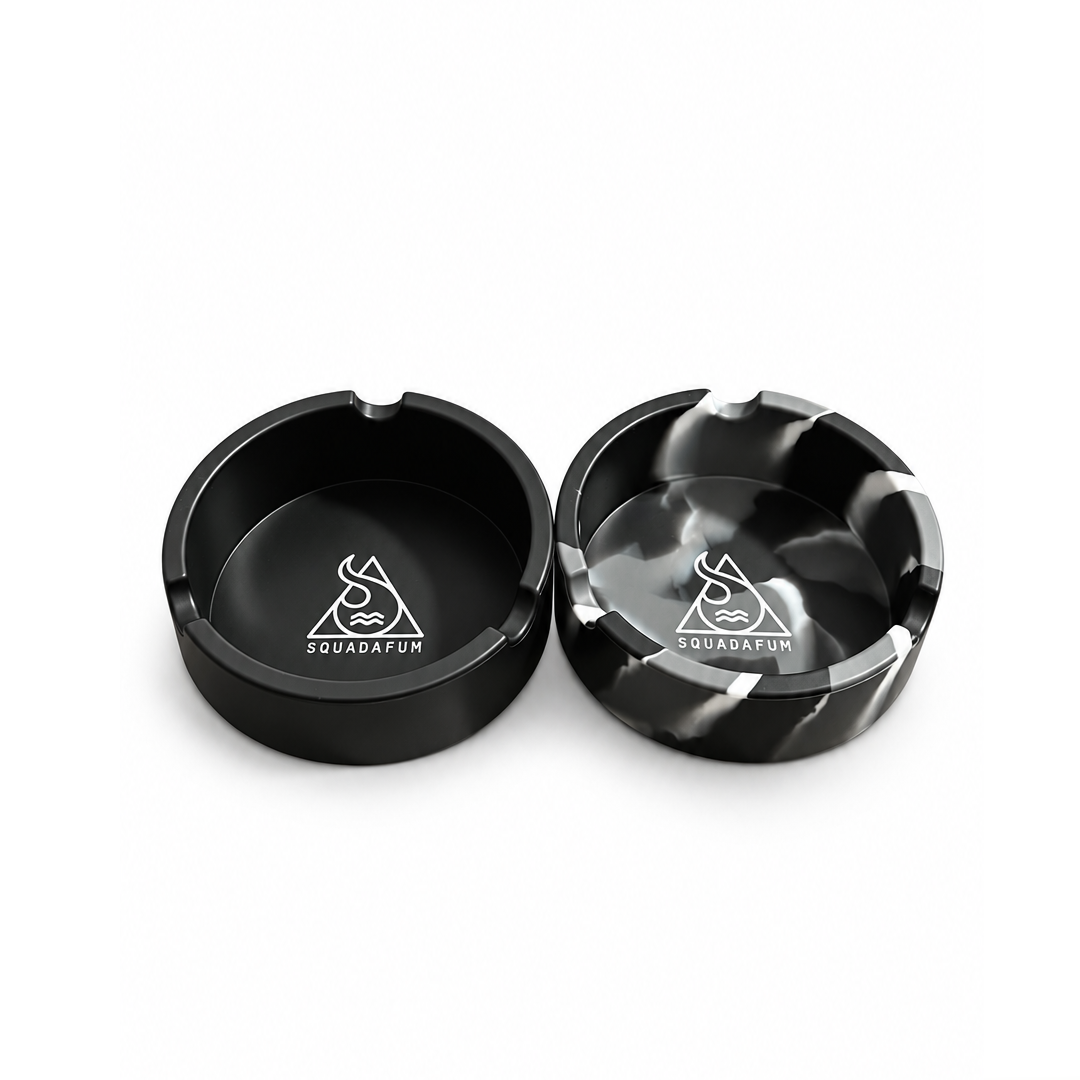 Display Cinzeiro de SIlicone Redondo Preto Squadafum C/8