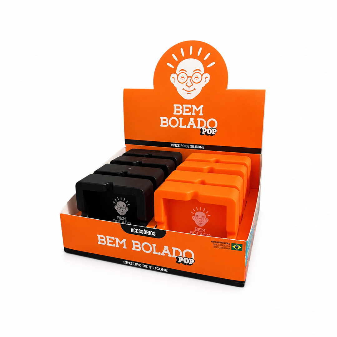 Display Cinzeiro de Silicone Bem Bolado C/8