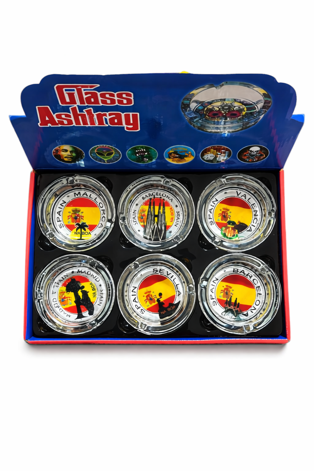 Display Cinzeiro de Vidro Naboa C/6