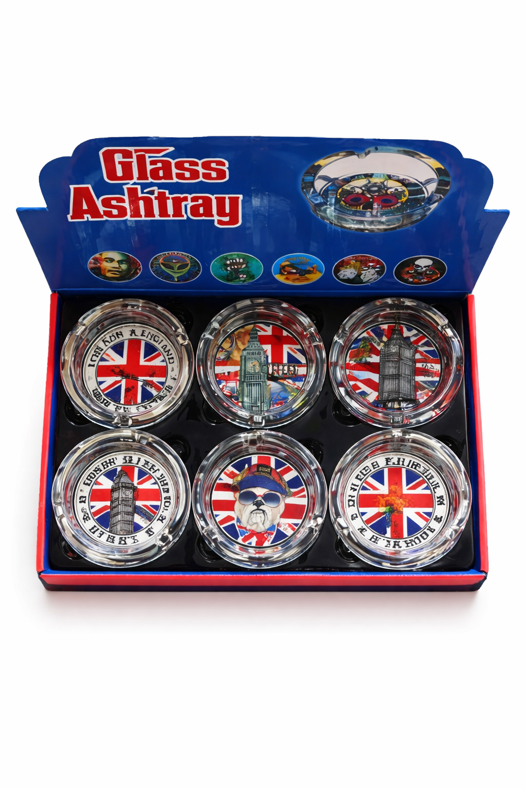 Display Cinzeiro de Vidro Naboa C/6