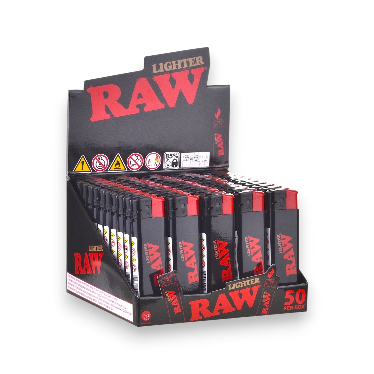 Display Isqueiro Raw Blaze Refil C/50