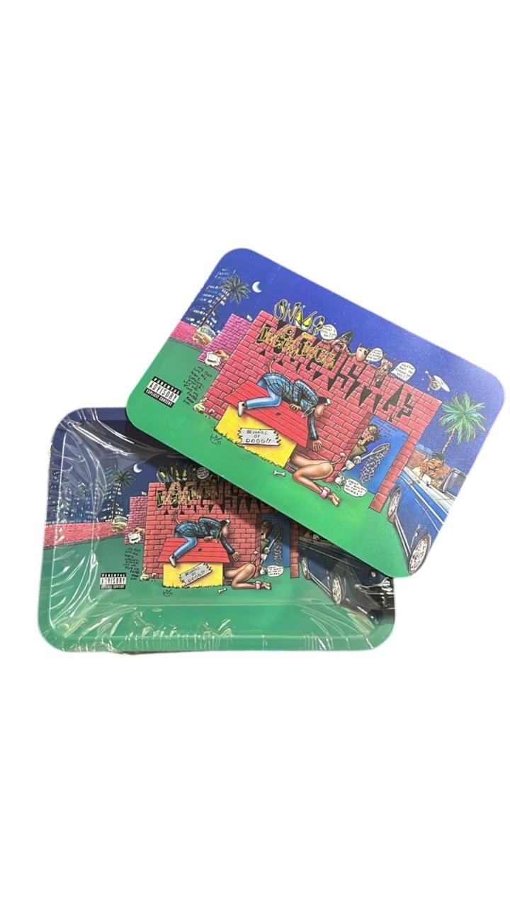 Bandeja Mini C/ Tampa Magnética Snoop Dogg Death Row