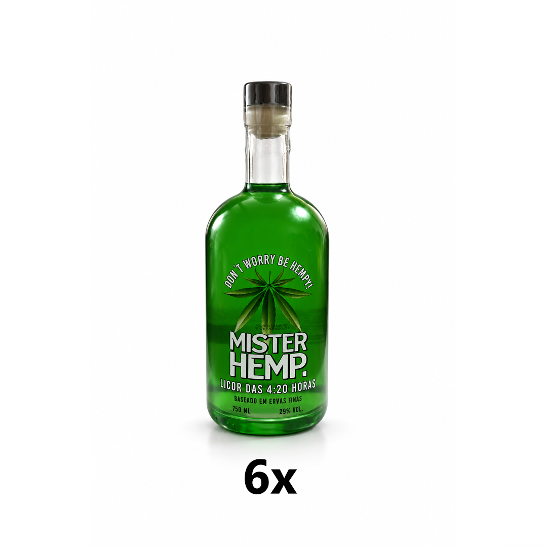 Fardo de Licor Mister Hemp 750ML C/6