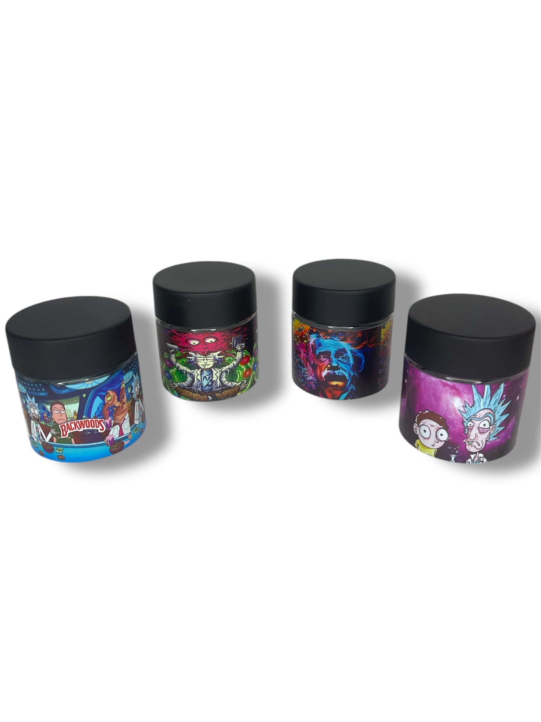 Pote vidro Rick Morty Einstein 80ml