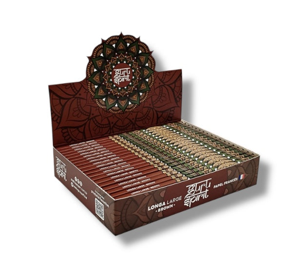 Caixa de Seda Guru Spirit Longa Larga Brown K.S