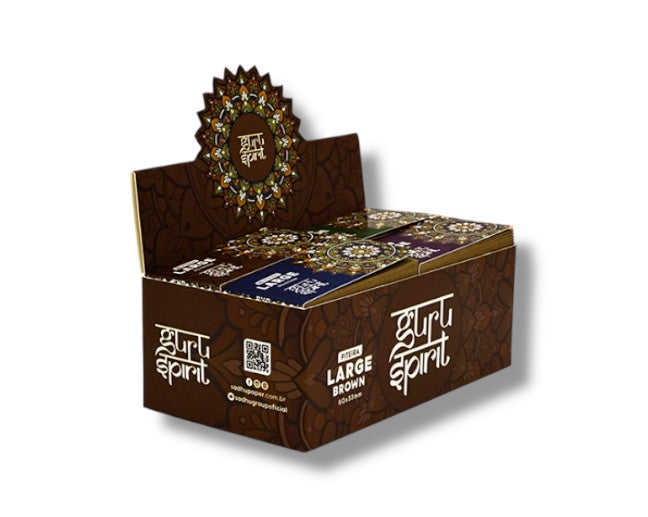Caixa de Piteira Guru Spirit Larga Brown