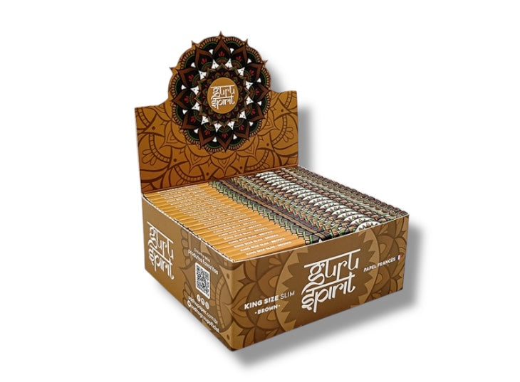 Caixa de Seda Guru Spirit Slim Brown K.S