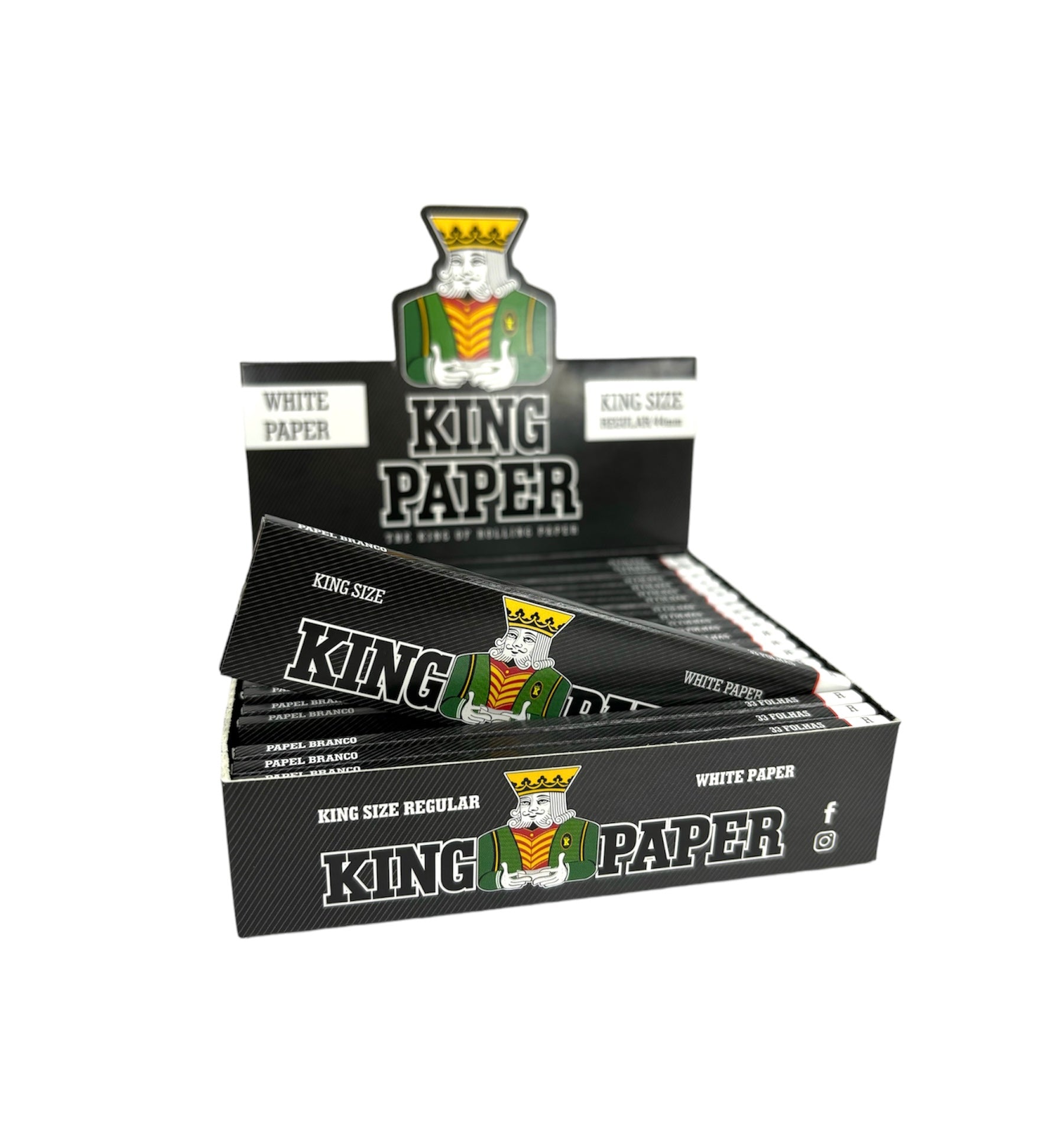 Caixa de Seda King Paper Branca K.S